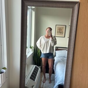 Oversized open back sweater